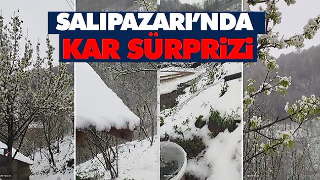 Salıpazarı'nda Kar Sürprizi