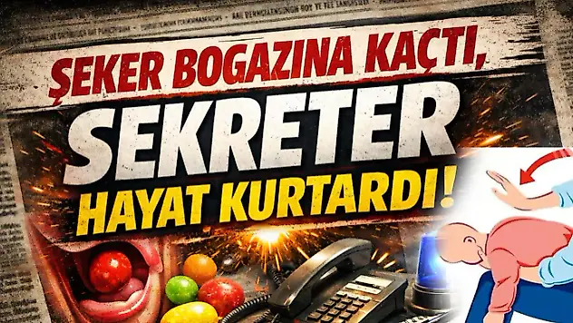 Şeker Boğazına Kaçtı, Sekreter Hayat Kurtardı