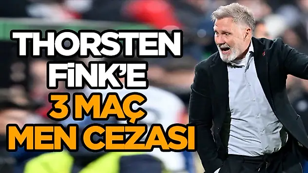 Thorsten Fink'e 3 Maç Men Cezası