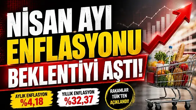Nisan Ayı Enflasyonu Beklentiyi Aştı
