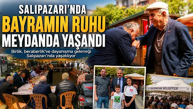 Salıpazarı'nda Bayramın Ruhu Meydanda Yaşandı