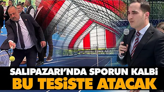 Salıpazarı'nda Tenis Kortu ve Çok Amaçlı Spor Sahası Hizmete Açıldı