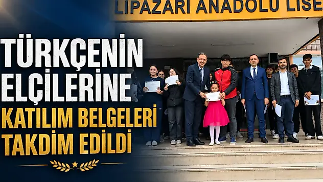 Türkçenin Elçilerine Katılım Belgeleri Takdim Edildi