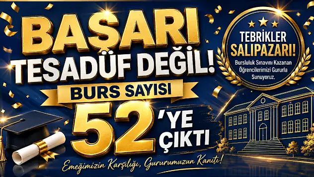 Başarı Tesadüf Değil: Burs Sayısı 52'ye Çıktı