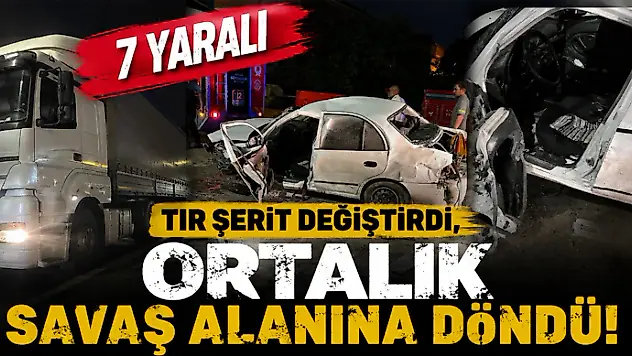 Tır Şerit Değiştirdi, Ortalık Savaş Alanına Döndü!