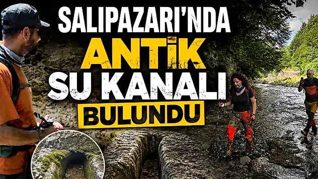 Salıpazarı'nda Antik Su Kanalı Bulundu