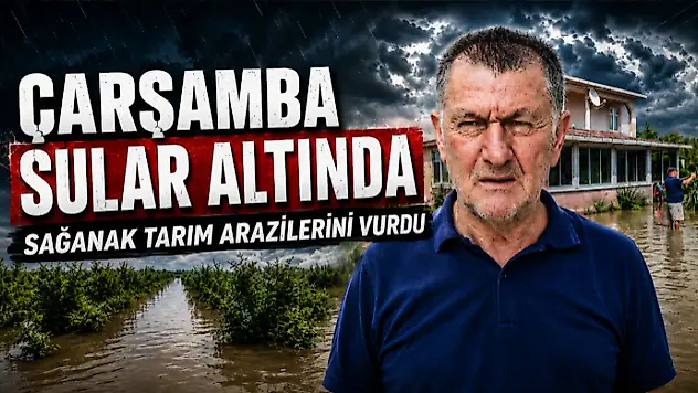 Çarşamba Sular Altında: Sağanak Tarım Arazilerini Vurdu