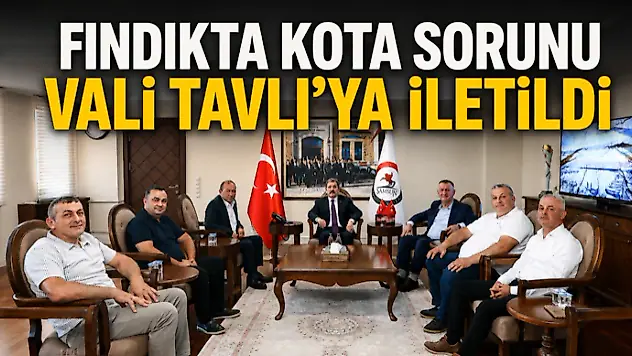 Fındıkta Kota Sorunu Vali Tavlı'ya İletildi