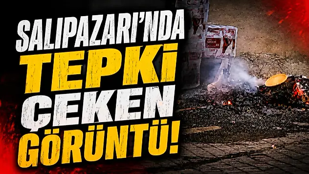 Salıpazarı'nda Tepki Çeken Görüntü