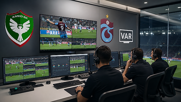 Amed SF-Trabzonspor maçının VAR ve AVAR hakemleri açıklandı