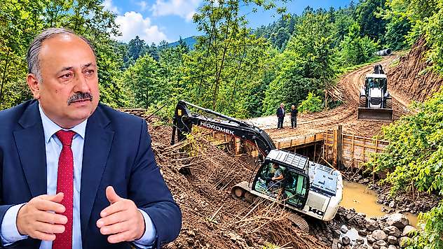 Salıpazarı Belediyesi Dere Geçişini Güvenli Hale Getirdi