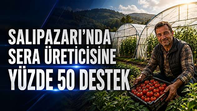 Salıpazarı'nda sera üreticilerine yüzde 50 destek
