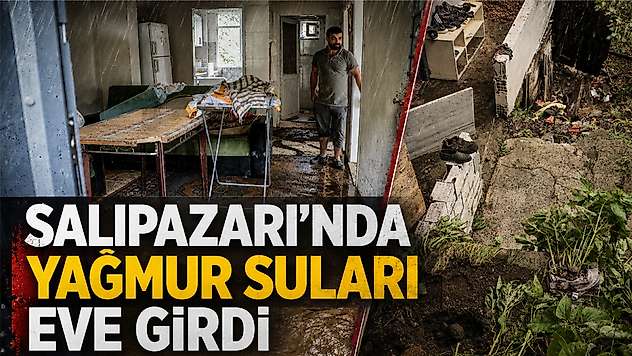 Salıpazarı'nda Yağmur Suları Eve Girdi
