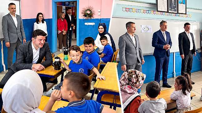 Salıpazarı'nda Öğrencilerin İlk Gününe Protokol Eşlik Etti