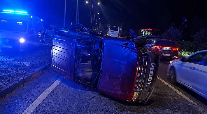3 Kişinin Yaralandığı Kazada Sürücü Alkollü Çıktı