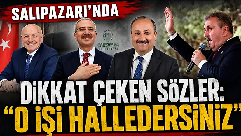 Salıpazarı'nda Dikkat Çeken Sözler: 'O İşi Halledersiniz'