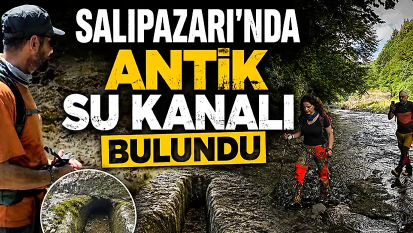 Salıpazarı'nda Antik Su Kanalı Bulundu