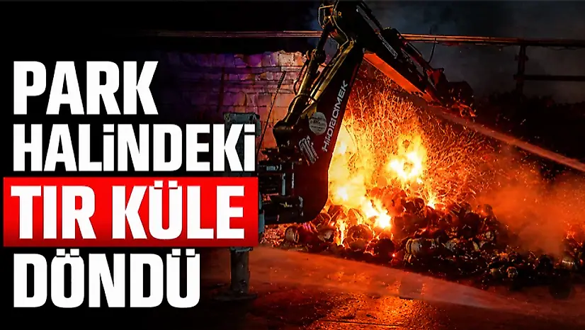Park Halindeki Tır Küle Döndü