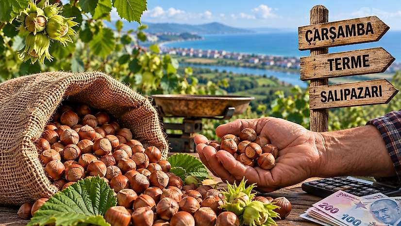 Çarşamba, Terme ve Salıpazarı'nda Fındık Kaç TL? İşte Sahadaki Fiyat