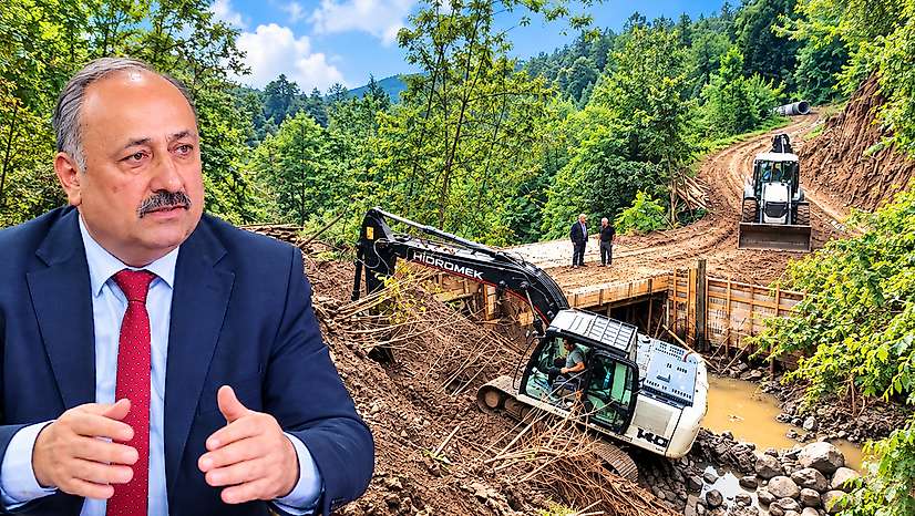 Salıpazarı Belediyesi Dere Geçişini Güvenli Hale Getirdi