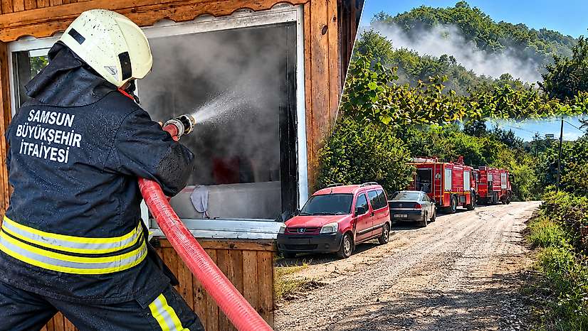 Salıpazarı'nda İtfaiyenin Zamanında Müdahalesi Yangının Büyümesini Önledi