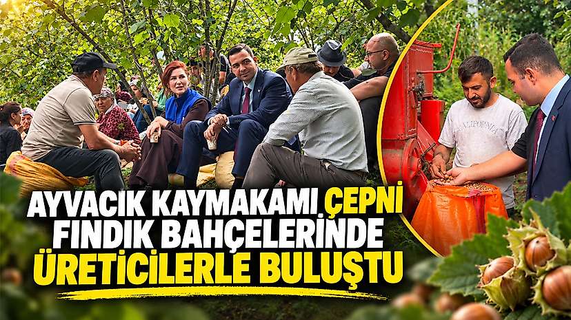 Ayvacık Kaymakamı Çepni Fındık Bahçelerinde Üreticilerle Buluştu