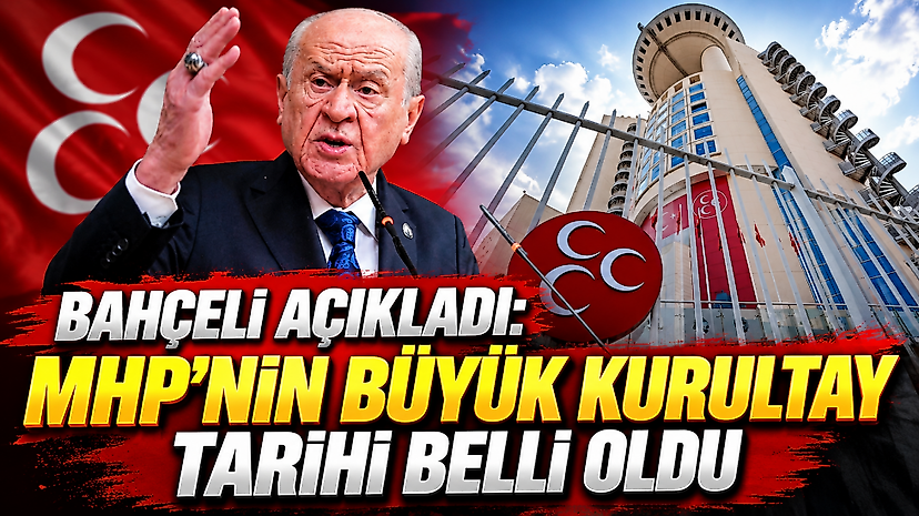 Bahçeli açıkladı: MHP'nin büyük kurultay tarihi belli oldu