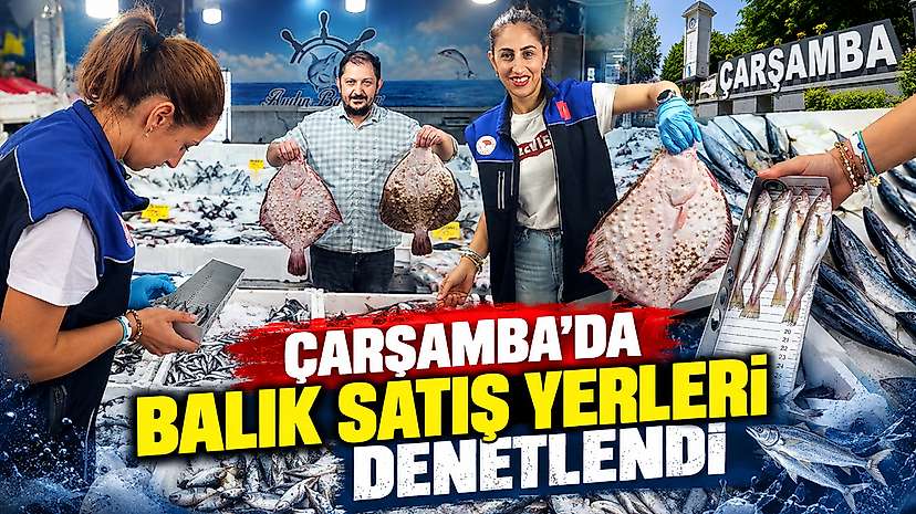 Çarşamba’da Balık Satış Yerleri Denetlendi