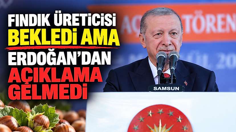 Fındık Üreticisi Bekledi Ama Erdoğan’dan Açıklama Gelmedi