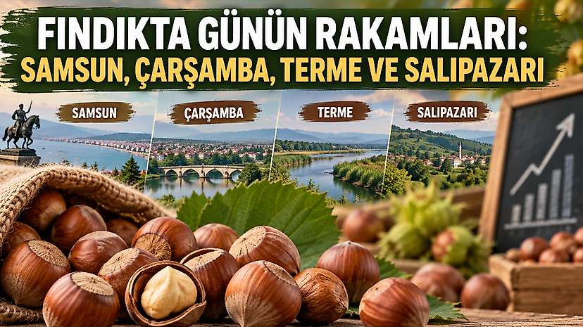 Fındıkta Günün Rakamları: Samsun, Çarşamba, Terme ve Salıpazarı