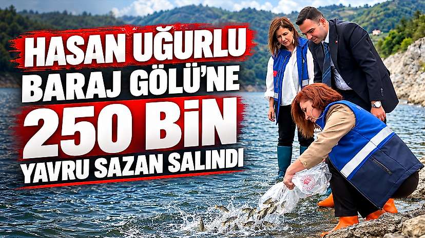 Hasan Uğurlu Baraj Gölü’ne 250 Bin Yavru Sazan Salındı