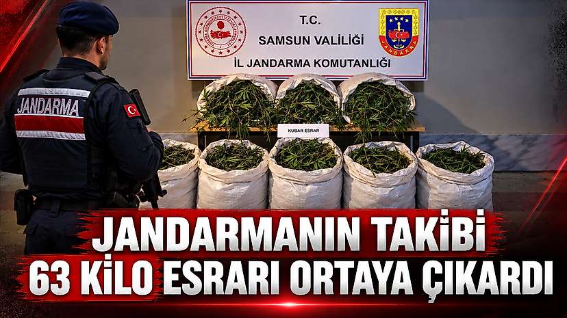 Jandarmanın Takibi 63 Kilo Esrarı Ortaya Çıkardı