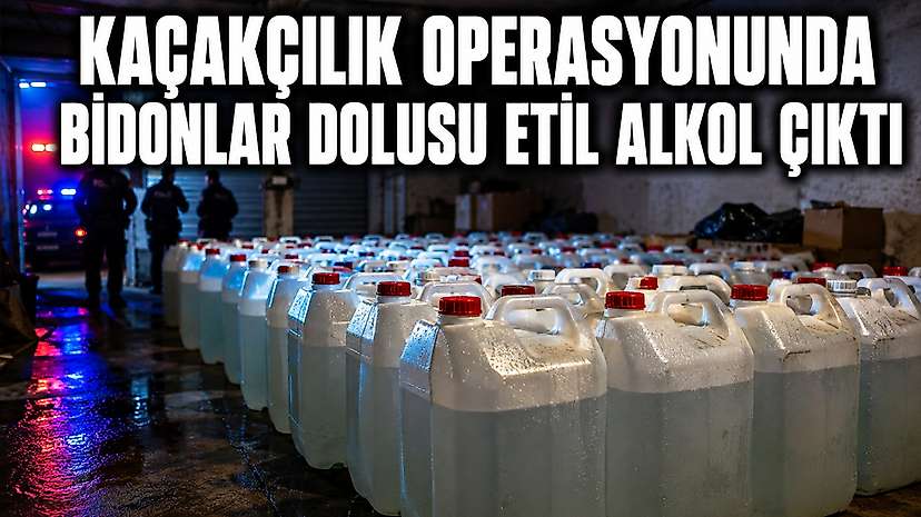 Kaçakçılık Operasyonunda Bidonlar Dolusu Etil Alkol Çıktı