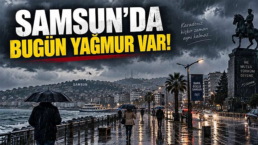 Meteoroloji Açıkladı: Samsun’un 17 İlçesinde Sağanak Bekleniyor