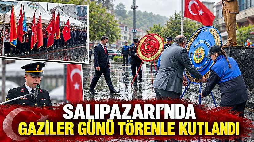 Salıpazarı’nda Gaziler Günü Törenle Kutlandı
