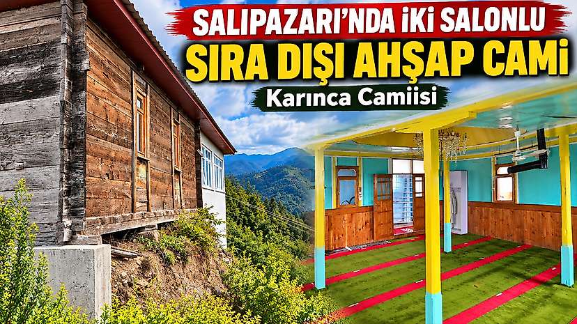 Salıpazarı’nda İki Salonlu Sıra Dışı Ahşap Cami