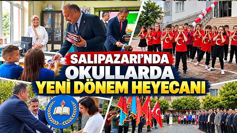 Salıpazarı’nda Okullarda Yeni Dönem Heyecanı