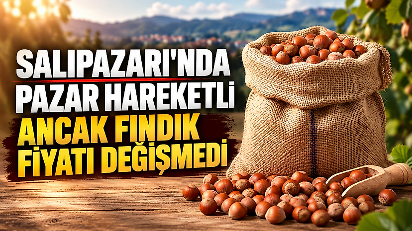 Salıpazarı’nda pazar hareketli ancak fındık fiyatı değişmedi
