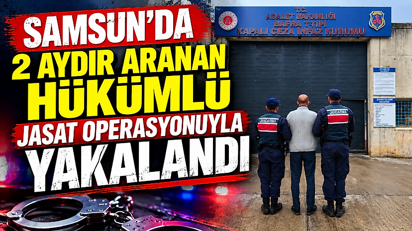 Samsun'da 2 aydır aranan hükümlü JASAT operasyonuyla yakalandı