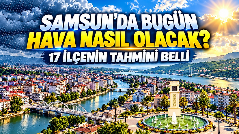Samsun'da bugün hava nasıl olacak? 17 ilçenin tahmini belli