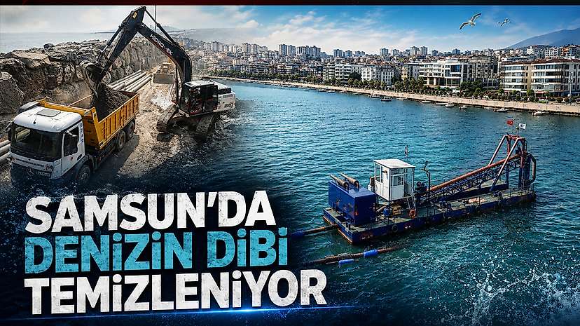 Samsun’da Denizin Dibi Temizleniyor