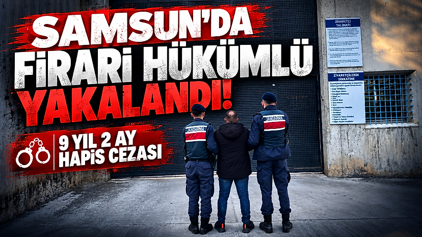 Samsun’da Firari Hükümlü Yakalandı! 9 Yıl 2 Ay Hapis Cezası