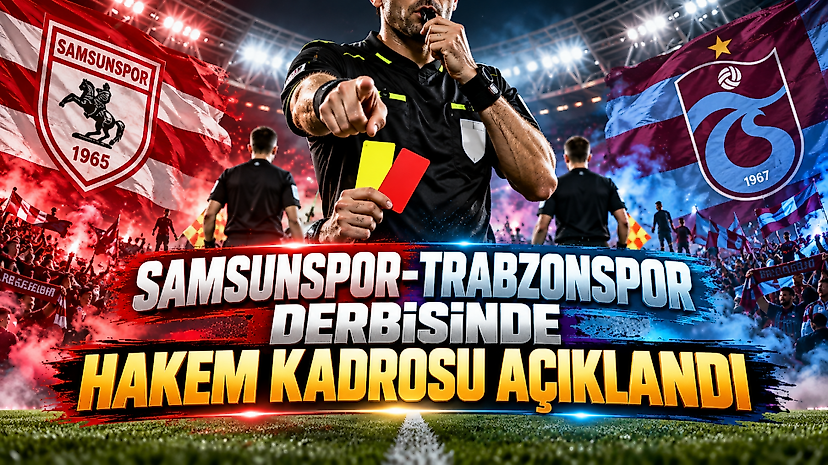 Samsunspor-Trabzonspor Derbisinde Hakem Kadrosu Açıklandı