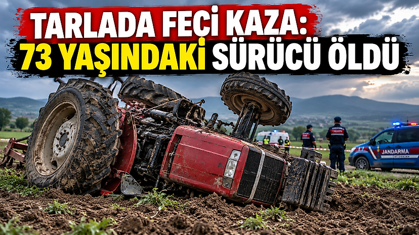 Tarlada Feci Kaza: 73 Yaşındaki Sürücü Öldü