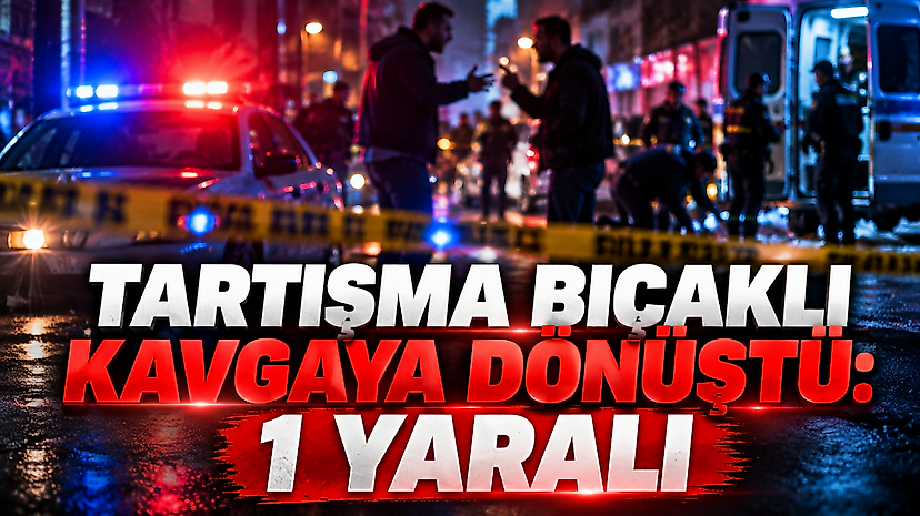 Tartışma Bıçaklı Kavgaya Dönüştü: 1 Yaralı
