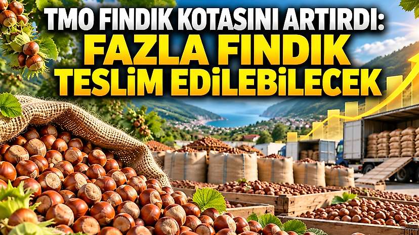 TMO Fındık Kotasını Artırdı: Fazla Fındık Teslim Edilebilecek