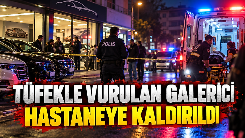 Tüfekle Vurulan Galerici Hastaneye Kaldırıldı