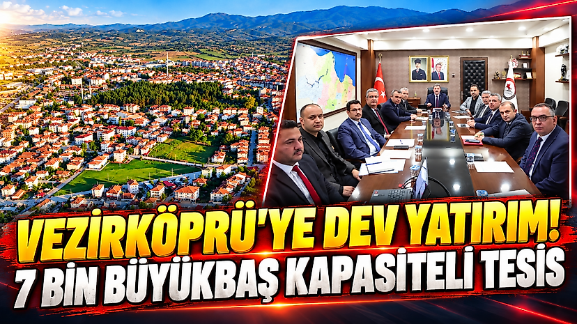 Vezirköprü'ye dev yatırım! 7 bin büyükbaş kapasiteli tesis