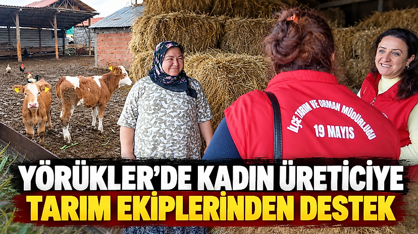 Yörükler’de Kadın Üreticiye Tarım Ekiplerinden Destek