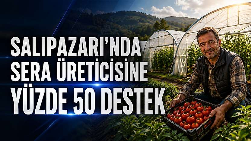Salıpazarı'nda sera üreticilerine yüzde 50 destek